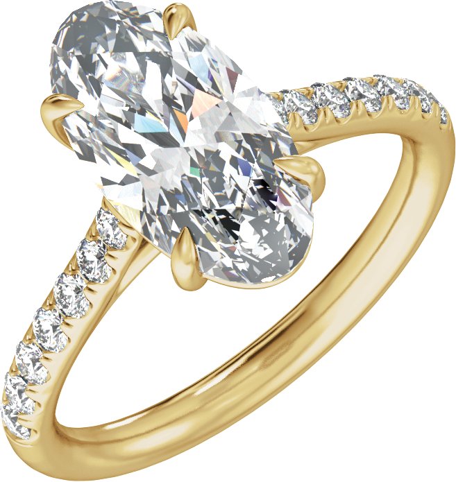 3 1/3 Ctw Lab-Grown Diamond Engagement Ring
