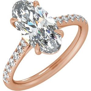 3 1/3 Ctw Lab-Grown Diamond Engagement Ring