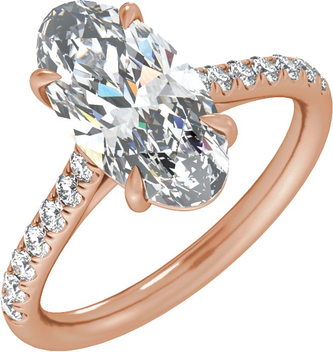 2 1/3 Ctw Lab-Grown Diamond Engagement Ring