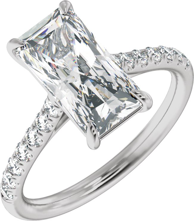 3 1/3 Ctw Lab-Grown Diamond Engagement Ring