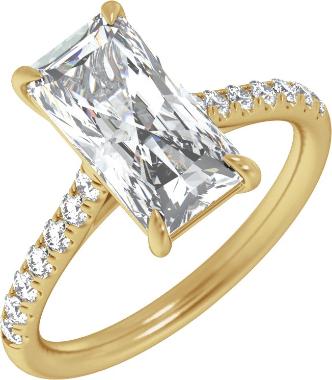3 1/3 Ctw Lab-Grown Diamond Engagement Ring