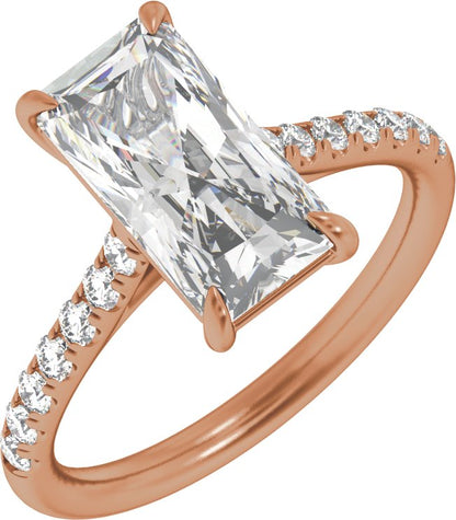 3 1/3 Ctw Lab-Grown Diamond Engagement Ring