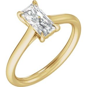 1 Ctw Radiant Lab-Grown Diamond Engagement Ring