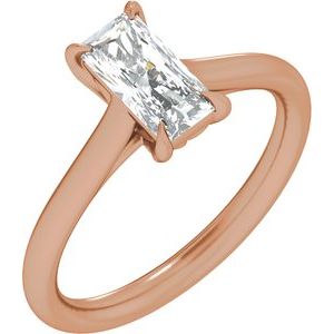 1 Ctw Radiant Lab-Grown Diamond Engagement Ring