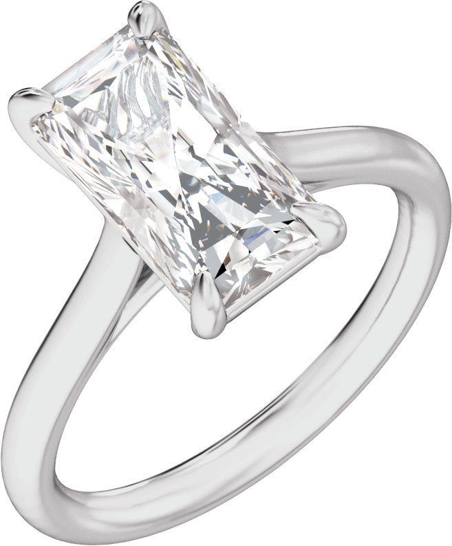 2 Ctw Radiant Lab-Grown Diamond Engagement Ring