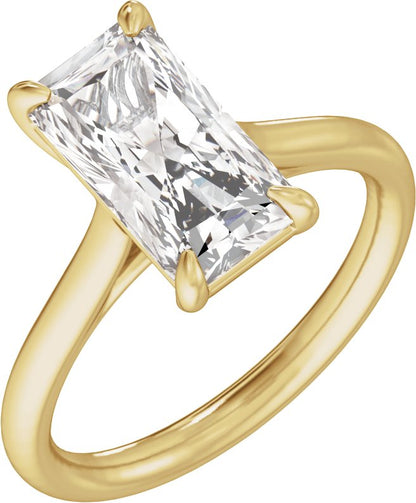 3 Ctw Radiant Lab-Grown Diamond Engagement Ring