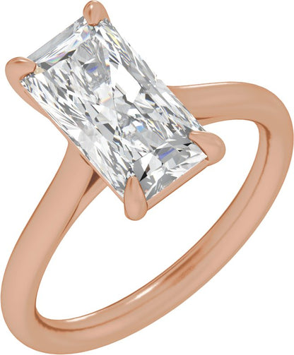 3 Ctw Radiant Lab-Grown Diamond Engagement Ring