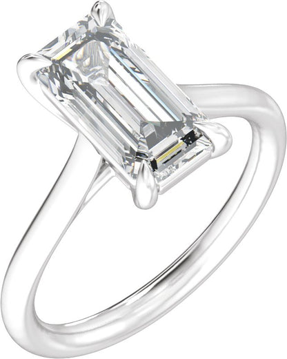 3 Ctw Emerald Lab-Grown Diamond Engagement Ring