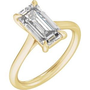 3 Ctw Emerald Lab-Grown Diamond Engagement Ring