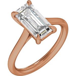 3 Ctw Emerald Lab-Grown Diamond Engagement Ring