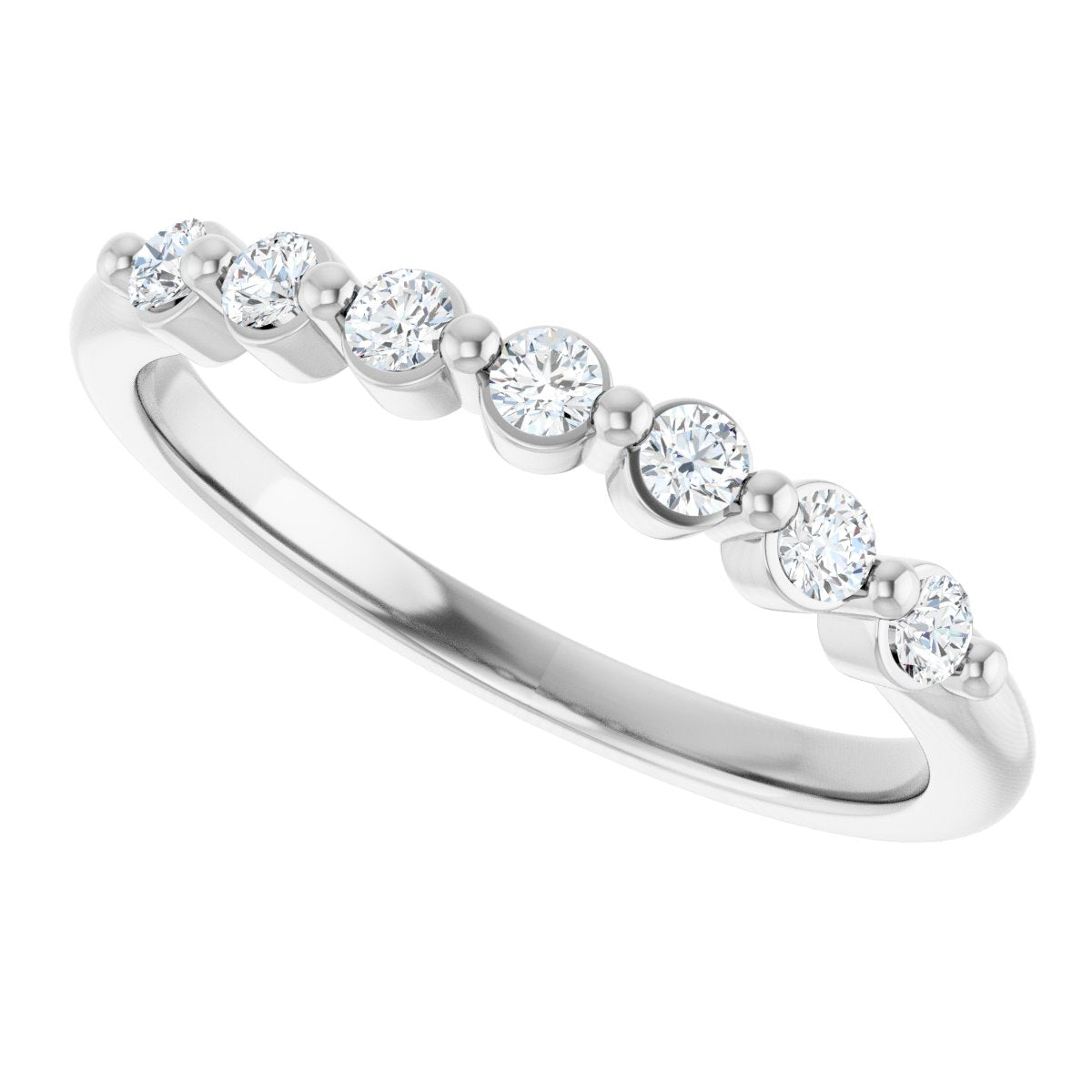 1/5 Ctw Lab-Grown Diamond Anniversary Band - White Gold - Lab Grown Diamond