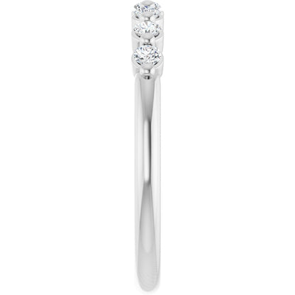 1/5 Ctw Lab-Grown Diamond Anniversary Band - White Gold - Lab Grown Diamond