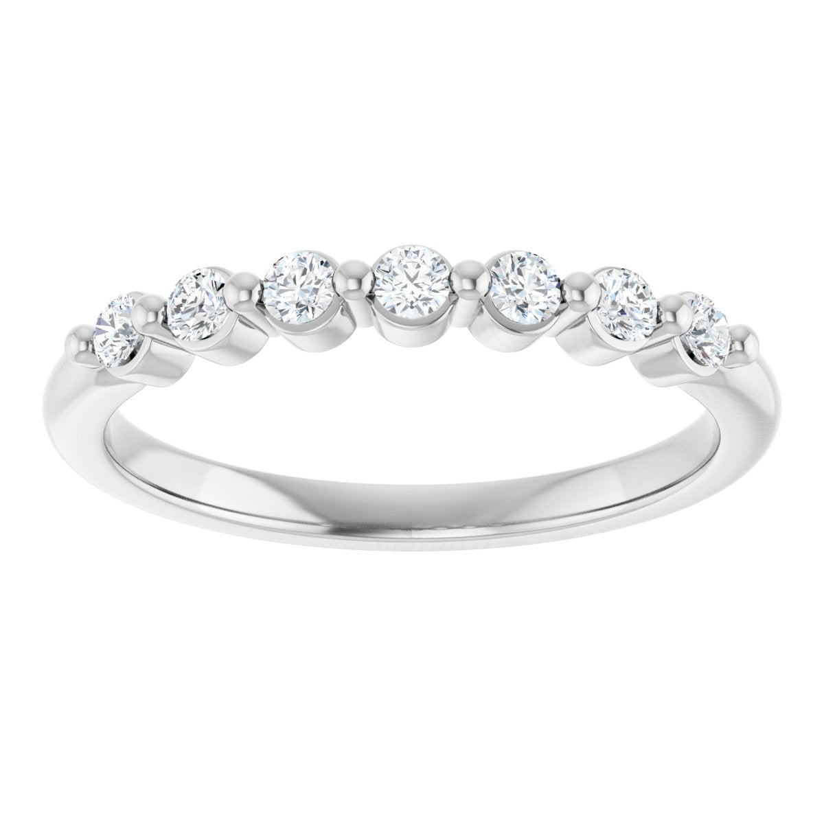 1/5 Ctw Lab-Grown Diamond Anniversary Band - White Gold - Lab Grown Diamond