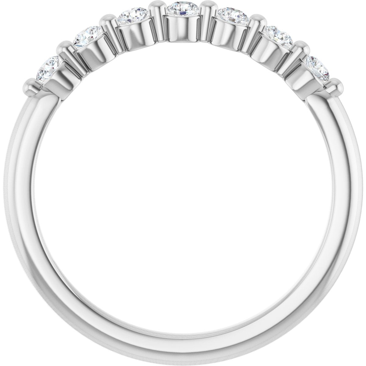 1/5 Ctw Lab-Grown Diamond Anniversary Band - White Gold - Lab Grown Diamond