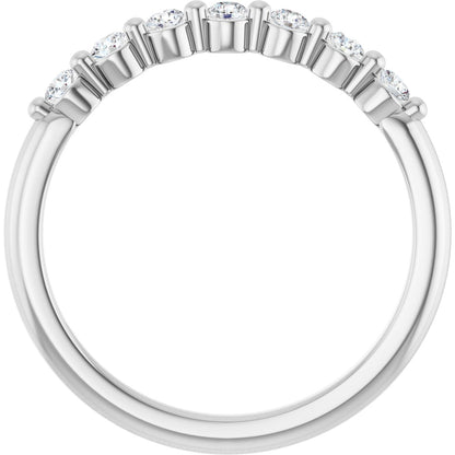 1/5 Ctw Lab-Grown Diamond Anniversary Band - White Gold - Lab Grown Diamond