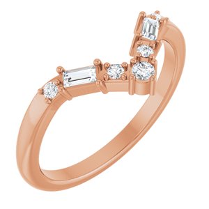 1/6 Ctw Lab-Grown Diamond Contour Band