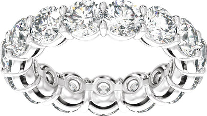 4 3/4 Ctw Lab-Grown Diamond Low Profile Eternity Band - White Gold - Lab Grown Diamond