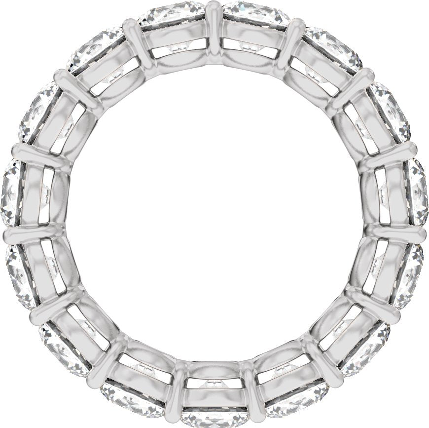 4 3/4 Ctw Lab-Grown Diamond Low Profile Eternity Band - White Gold - Lab Grown Diamond
