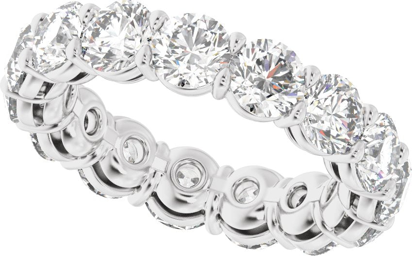 4 3/4 Ctw Lab-Grown Diamond Low Profile Eternity Band - White Gold - Lab Grown Diamond
