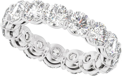 4 3/4 Ctw Lab-Grown Diamond Low Profile Eternity Band - White Gold - Lab Grown Diamond