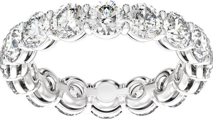 5 Ctw Lab-Grown Diamond Low Profile Eternity Band - White Gold - Lab Grown Diamond
