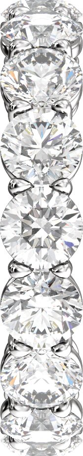 5 Ctw Lab-Grown Diamond Low Profile Eternity Band - White Gold - Lab Grown Diamond