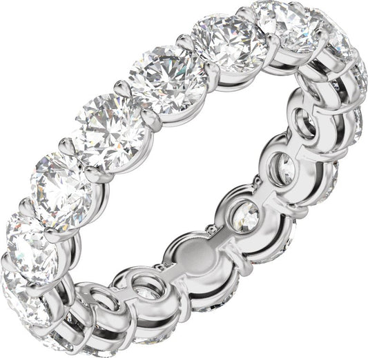 5 Ctw Lab-Grown Diamond Low Profile Eternity Band