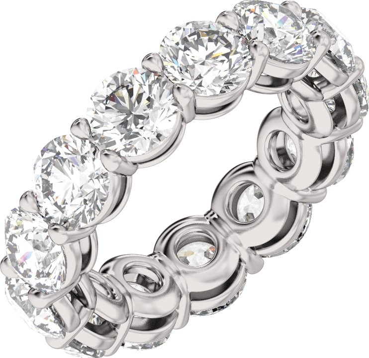 8 Ctw Lab-Grown Diamond Low Profile Eternity Band