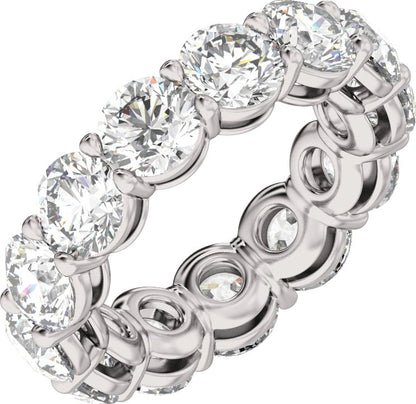 8 Ctw Lab-Grown Diamond Low Profile Eternity Band
