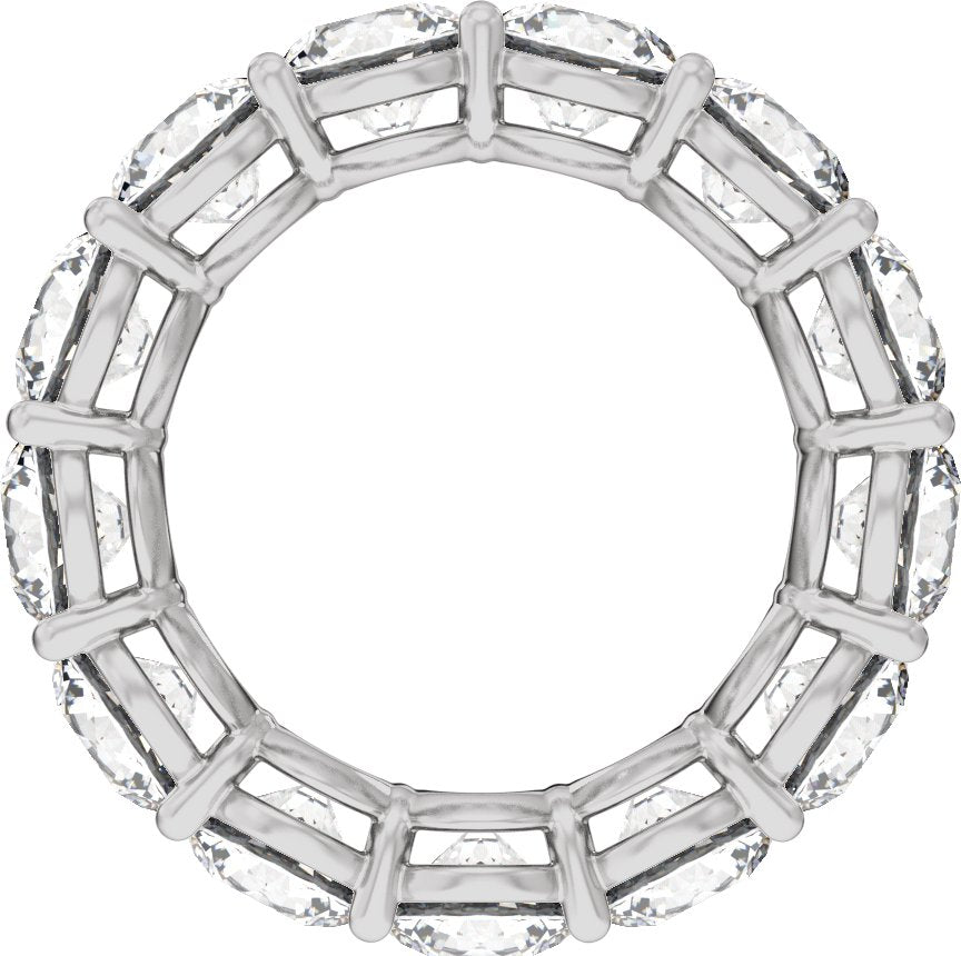 9 3/8 Ctw Lab-Grown Diamond Low Profile Eternity Band - White Gold - Lab Grown Diamond