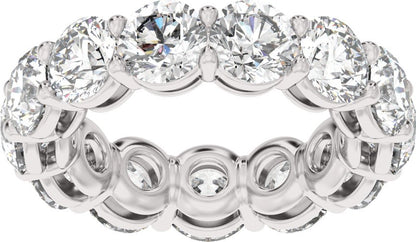 8 3/4 Ctw Lab-Grown Diamond Low Profile Eternity Band - White Gold - Lab Grown Diamond