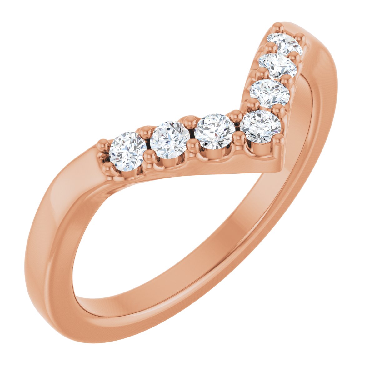 1/6 Ctw Lab-Grown Diamond Contour Band