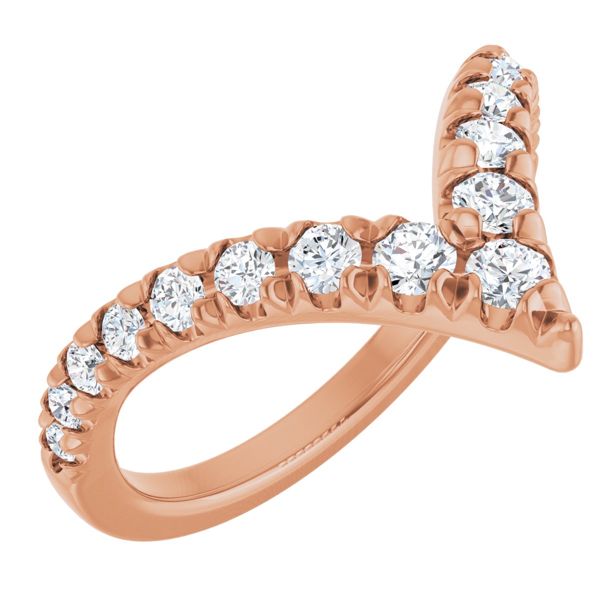 1/2 Ctw Lab-Grown Diamond Contour Band