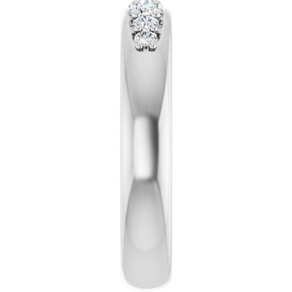 1/3 Ctw Lab-Grown Diamond Band - White Gold - Lab Grown Diamond