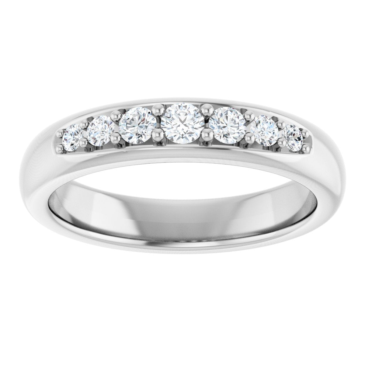 1/3 Ctw Lab-Grown Diamond Band - White Gold - Lab Grown Diamond
