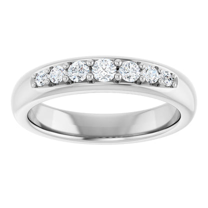 1/3 Ctw Lab-Grown Diamond Band - White Gold - Lab Grown Diamond