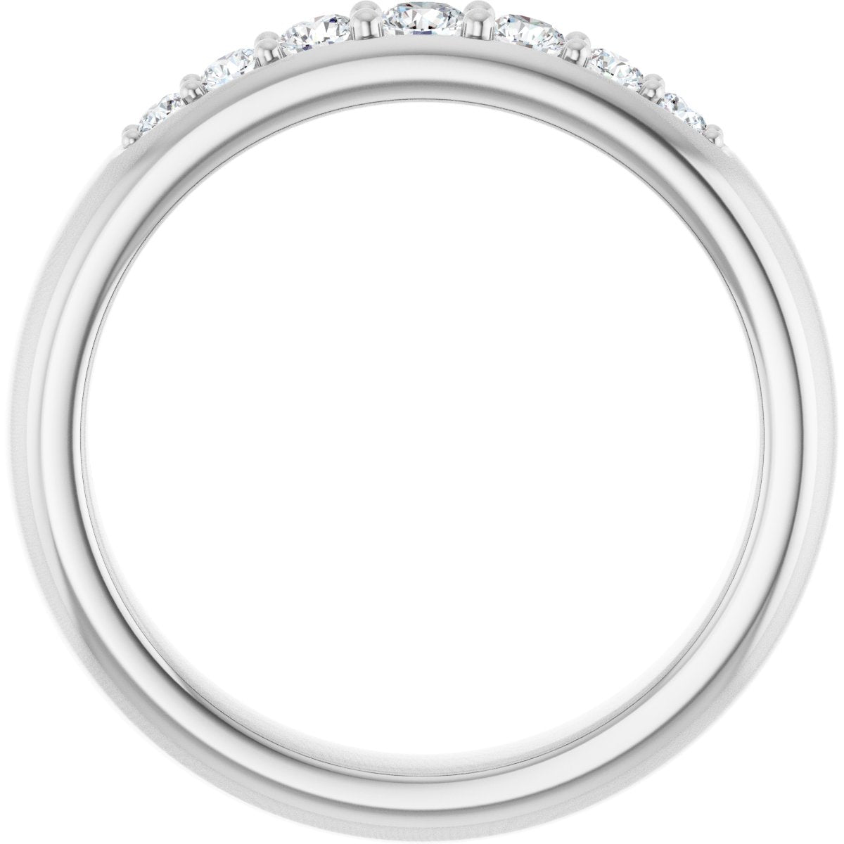1/3 Ctw Lab-Grown Diamond Band - White Gold - Lab Grown Diamond