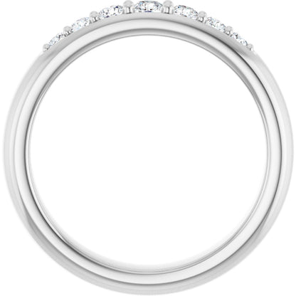 1/3 Ctw Lab-Grown Diamond Band - White Gold - Lab Grown Diamond