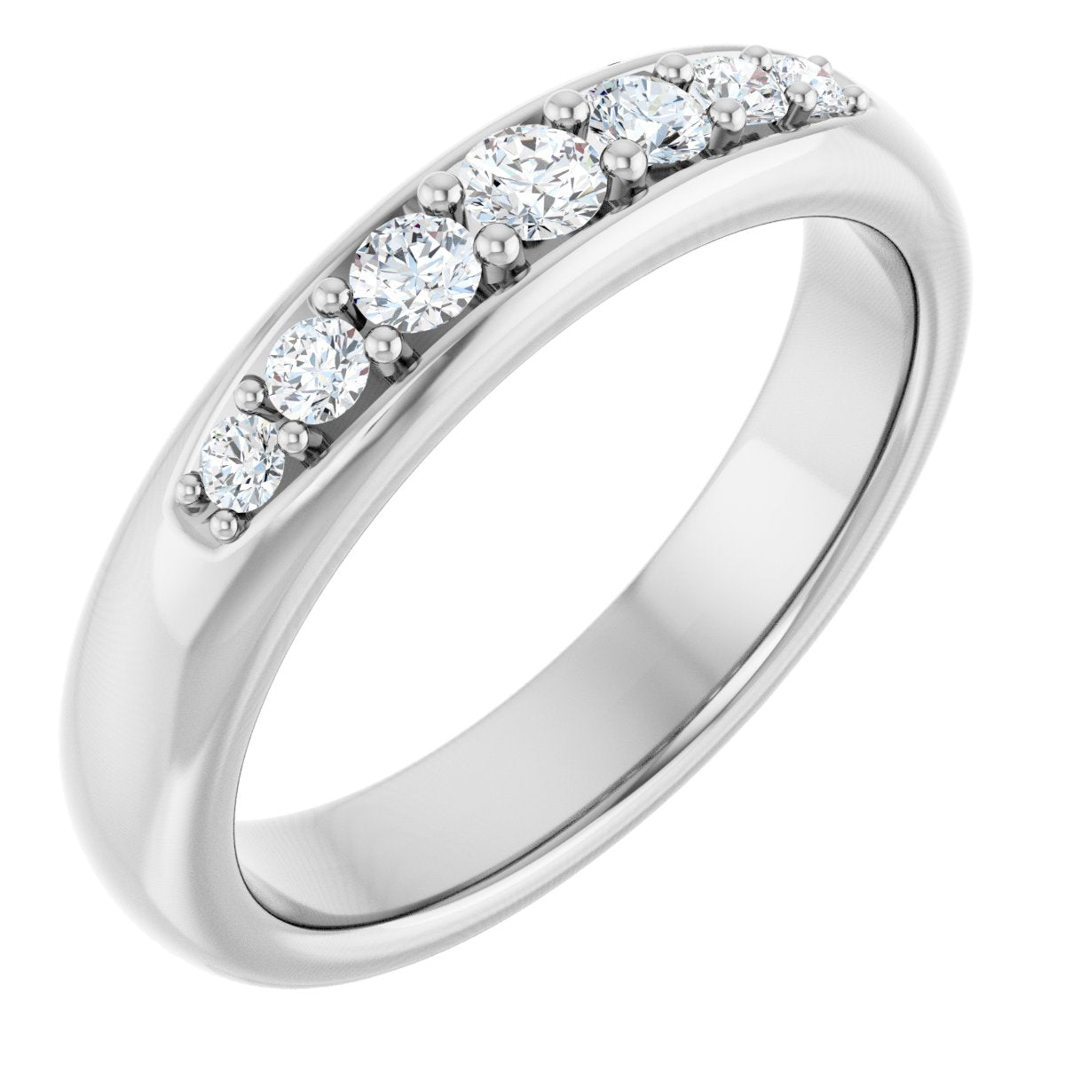 1/3 Ctw Lab-Grown Diamond Band - White Gold - Lab Grown Diamond