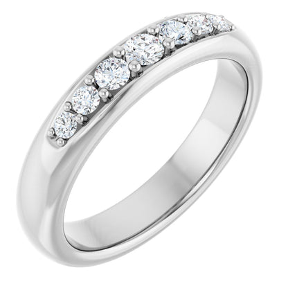 1/3 Ctw Lab-Grown Diamond Band - White Gold - Lab Grown Diamond