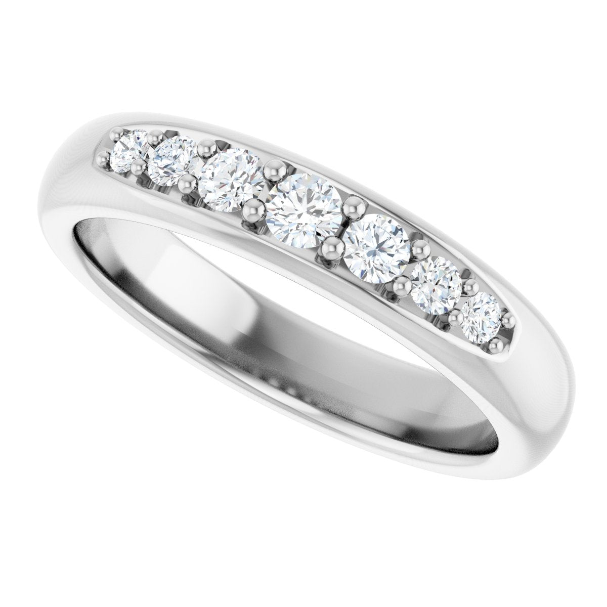 1/3 Ctw Lab-Grown Diamond Band - White Gold - Lab Grown Diamond