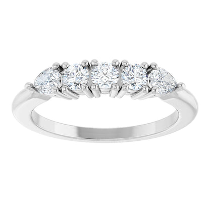 1/2 Ctw Lab-Grown Diamond Anniversary Band - White Gold - Lab Grown Diamond