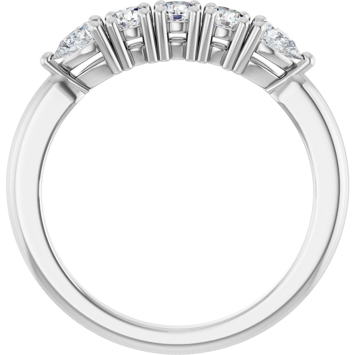 1/2 Ctw Lab-Grown Diamond Anniversary Band - White Gold - Lab Grown Diamond