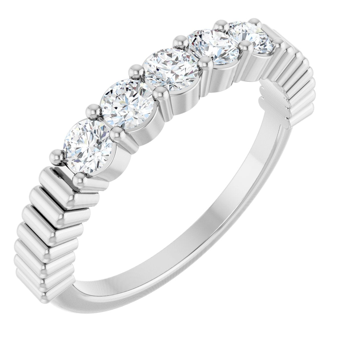 1/2 Ctw Lab-Grown Diamond Anniversary Band - White Gold - Lab Grown Diamond