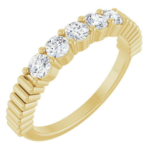 1/2 Ctw Lab-Grown Diamond Anniversary Band