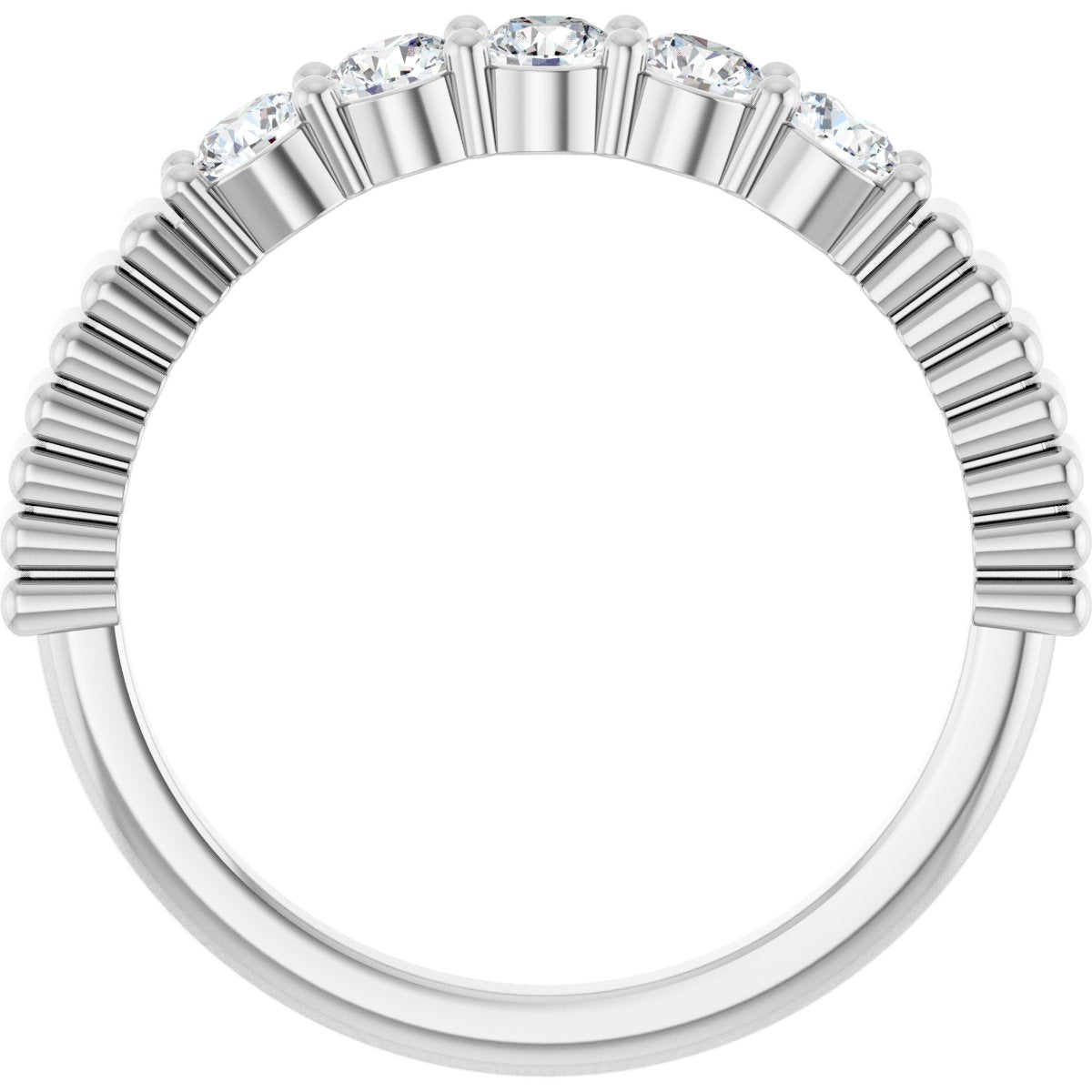 1/2 Ctw Lab-Grown Diamond Anniversary Band - White Gold - Lab Grown Diamond