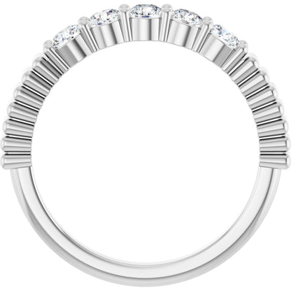 1/2 Ctw Lab-Grown Diamond Anniversary Band - White Gold - Lab Grown Diamond