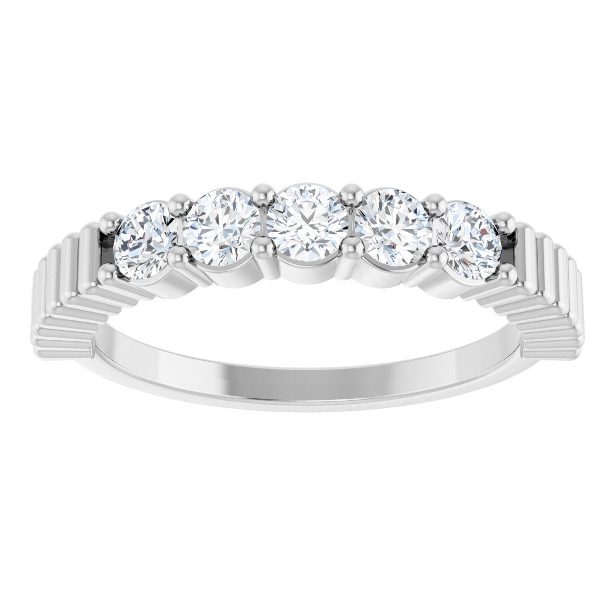 1/2 Ctw Lab-Grown Diamond Anniversary Band - White Gold - Lab Grown Diamond