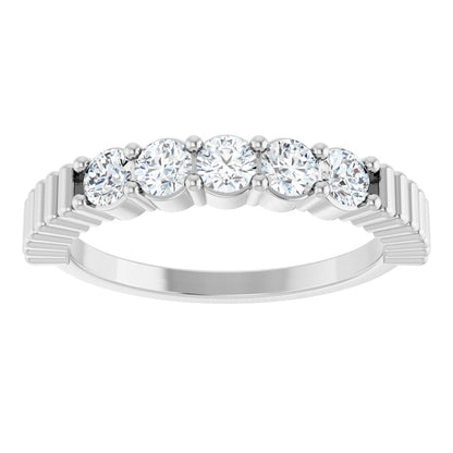 1/2 Ctw Lab-Grown Diamond Anniversary Band - White Gold - Lab Grown Diamond