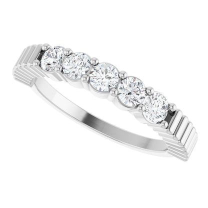 1/2 Ctw Lab-Grown Diamond Anniversary Band - White Gold - Lab Grown Diamond